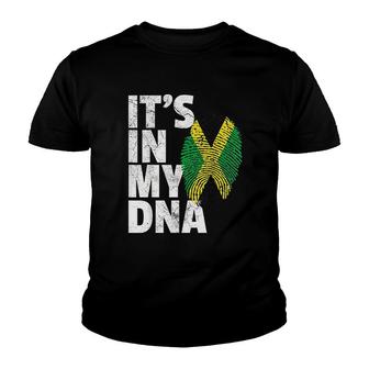 Jamaica Flag Jamaican Pride Dna Youth T-shirt | Mazezy