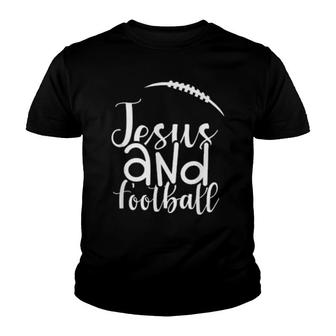Jesus And Football Amen Classic Football Design Youth T-shirt | Mazezy