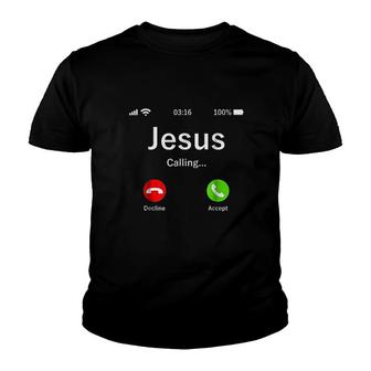 Jesus Is Calling Youth T-shirt | Mazezy