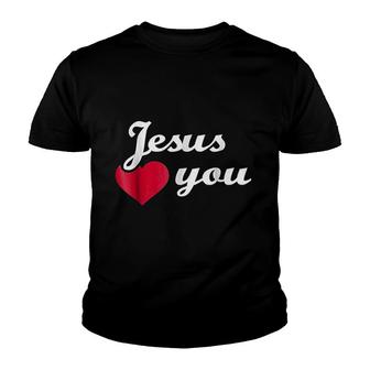 Jesus Loves You Youth T-shirt | Mazezy