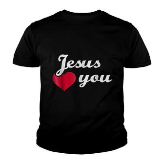 Jesus Loves You Youth T-shirt | Mazezy