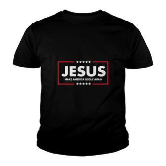 Jesus Make America Godly Again Youth T-shirt - Thegiftio UK