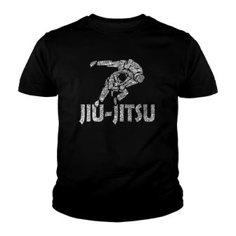 Jiu-Jitsu S For Bjj Fans Vintage Distressed Tee Youth T-shirt | Mazezy