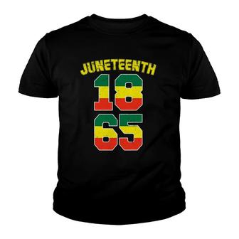 Juneteenth 1865 Ancestors Black Pride African American Afro Youth T-shirt | Mazezy