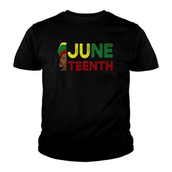 Juneteenth Black Women African American Independence Day Youth T-shirt | Mazezy
