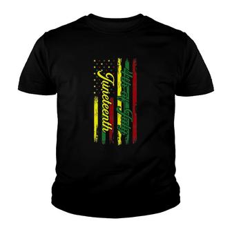 Juneteenth Not 4Th July Black Women Independence Day Youth T-shirt | Mazezy