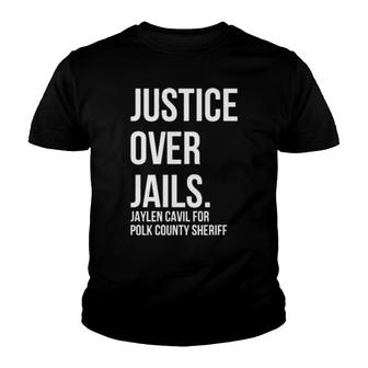 Justice Over Jails Jaylen Cavil For Polk County Sheriff Youth T-shirt - Thegiftio UK