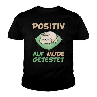 Katzen Spruch Lustig Witzig Faulenzer Kätzchen Fun Geschenk Langarm Youth T-shirt | Mazezy