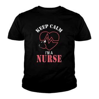 Keep Calm I'm A Nurse Youth T-shirt | Mazezy
