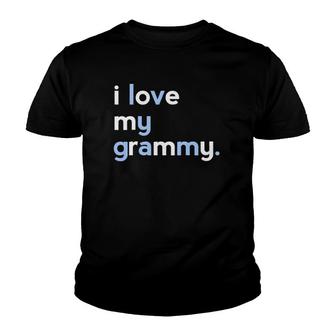 Kids I Love My Grammy Grandma Gifts Mothers Day Gifts Youth T-shirt | Mazezy