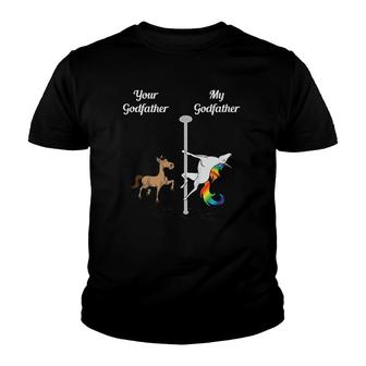 Kids Your Uncle My Godfather You Me Dancing Unicorn Youth T-shirt | Mazezy