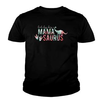 Kinda Busy Being A Mama Saurus Youth T-shirt | Mazezy