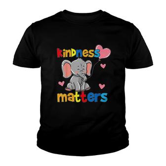 Kindness Matters Elephant Youth T-shirt | Mazezy