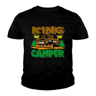 King Of The Camper Rv Campings Camper Youth T-shirt - Thegiftio UK