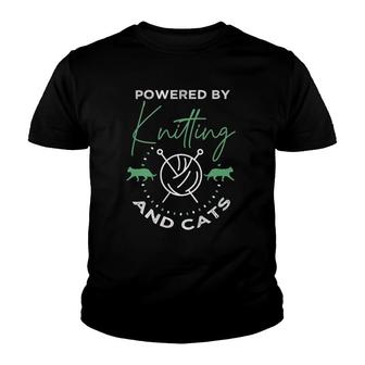 Knitting Funny Cat Lover Quote Knitting Lover Youth T-shirt | Mazezy