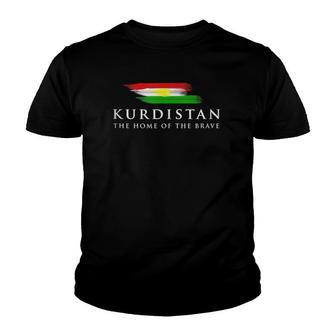Kurdistan The Home Of The Brave Youth T-shirt | Mazezy