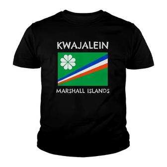 Kwajalein Marshall Islands Kwaj Flag Youth T-shirt | Mazezy
