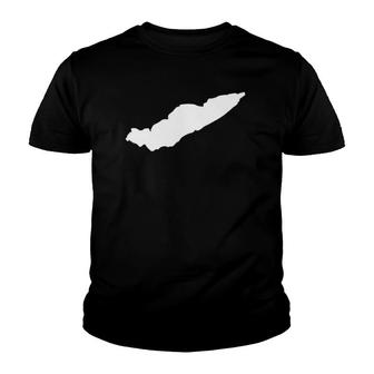 Lake Erie Map Gift Youth T-shirt | Mazezy