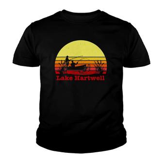 Lake Hartwell Georgia South Carolina Fishing Design Youth T-shirt