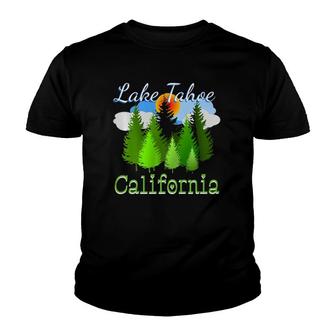 Lake Tahoe California Forest Youth T-shirt | Mazezy