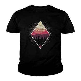 Landscape Wildlife Nature Outdoor Mountains Trees Forest Youth T-shirt | Mazezy