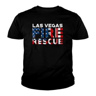 Las Vegas Nevada Fire Rescue Department Firefighters Youth T-shirt | Mazezy