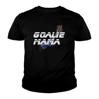 Lax Mom Gift Goalie Mama Lacrosse Player Youth T-shirt | Mazezy