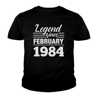 Legend Since February 1984 38Th Birthday 38 Years Old Youth T-shirt | Mazezy