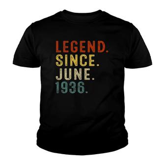 Legend Since June 1936 85Th Birthday Gift 85 Years Old Men Youth T-shirt | Mazezy