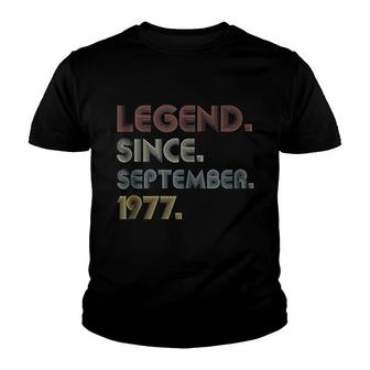 Legend Since September 1977 Youth T-shirt | Mazezy