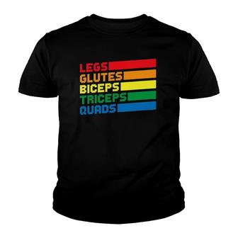 Legs Glutes Biceps Triceps Quads Lgbtq Youth T-shirt | Mazezy