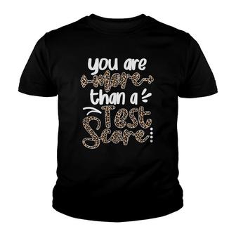 Leopard You Are More Than A Test Score Teacher Testing Day Youth T-shirt | Mazezy