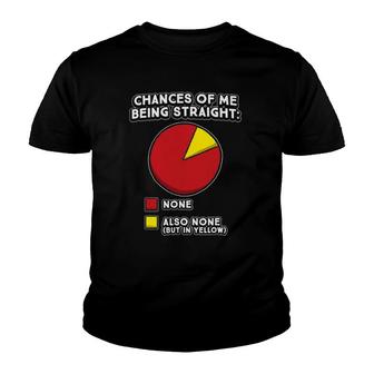 Lgbt Funny Pie Chart Gay Lesbian Hilarious Sarcasm Youth T-shirt | Mazezy