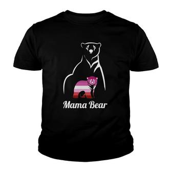 Lgbt Lesbian Pride Lesbian Mama Bear Youth T-shirt | Mazezy