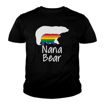Lgbt Nana Bear Mothers Gay Lesbian Pride Rainbow Youth T-shirt | Mazezy