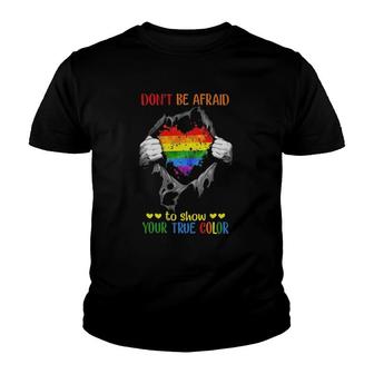 Lgbt Show Your True Color Youth T-shirt | Mazezy