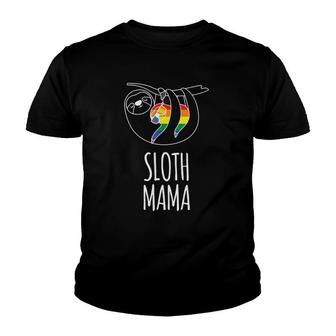 Lgbtq Lesbian Gay Pride Mothers Gift Sloth Mama Youth T-shirt | Mazezy CA
