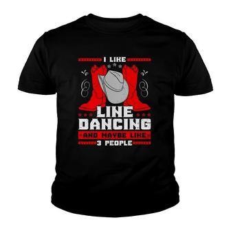 Line Dancing Choreographed Dancer Group Dance Teacher Gift Youth T-shirt | Mazezy