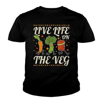 Live Life On The Veg Vegan Youth T-shirt - Thegiftio UK