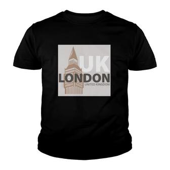 London United Kingdom Uk Souvenir Youth T-shirt | Mazezy