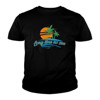 Long Time No Sea Vacation Beach Summer Youth T-shirt | Mazezy