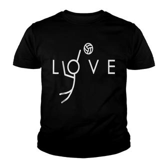 Love Volleyball V3 Youth T-shirt - Thegiftio UK