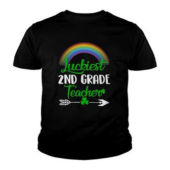 Luckiest 2Nd Grade Teacher St Patrick's Day 2Nd Grade Teacher Youth T-shirt | Mazezy