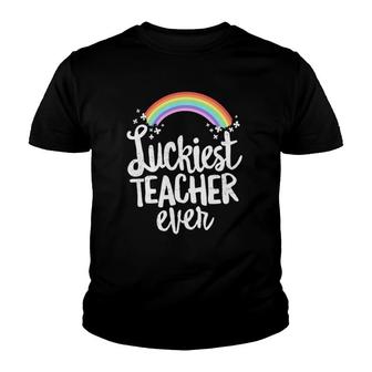 Luckiest Teacher Ever St Patrick's Day School Gifts Youth T-shirt | Mazezy
