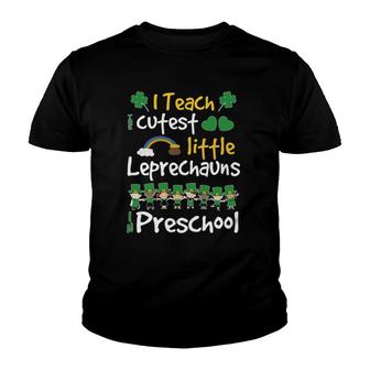 Lucky Leprechauns St Patricks Day Preschool Teacher Youth T-shirt | Mazezy
