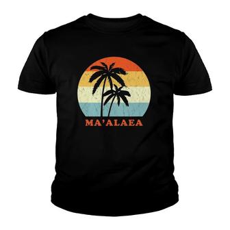 Maalaea Maui Vintage Sun & Surf Throwback Vacation Gift Youth T-shirt | Mazezy UK