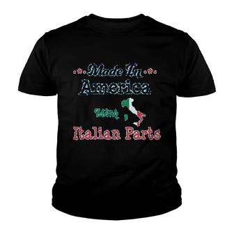 Made In America With Italian Parts Youth T-shirt | Mazezy