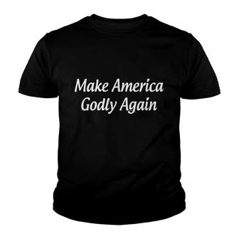 Make America Godly Again Graphic Youth T-shirt | Mazezy