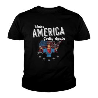 Make America Godly Again Jesus Youth T-shirt | Mazezy