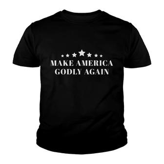 Make America Godly Again Star Youth T-shirt | Mazezy